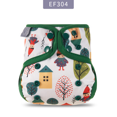 Elinfant Husă pentru scutece pentru nou-născut Husă lavabilă pentru bebeluși, cu animale din desene animate, scutece reglabilă, reutilizabilă, disponibile.