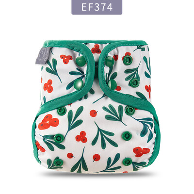 Elinfant Husă pentru scutece pentru nou-născut Husă lavabilă pentru bebeluși, cu animale din desene animate, scutece reglabilă, reutilizabilă, disponibile.