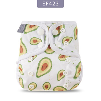 Elinfant Husă pentru scutece pentru nou-născut Husă lavabilă pentru bebeluși, cu animale din desene animate, scutece reglabilă, reutilizabilă, disponibile.