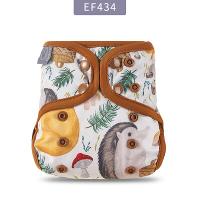 Elinfant Husă pentru scutece pentru nou-născut Husă lavabilă pentru bebeluși, cu animale din desene animate, scutece reglabilă, reutilizabilă, disponibile.