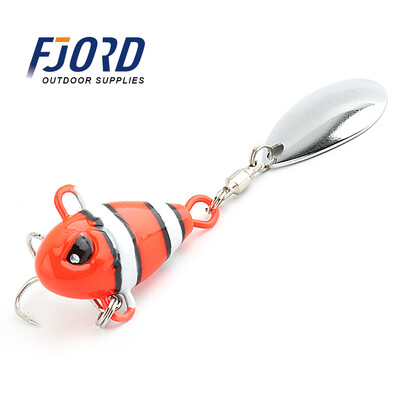 FJORD Tail Spinner Baits 7g 10.5g 14g 21g Horgászcsali Vib Metal Casting Shore Jig Spoon Fishing mesterséges csali kiegészítők