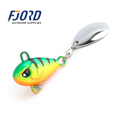 FJORD Tail Spinner Baits 7g 10.5g 14g 21g Horgászcsali Vib Metal Casting Shore Jig Spoon Fishing mesterséges csali kiegészítők
