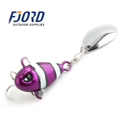 FJORD Tail Spinner Baits 7g 10.5g 14g 21g Horgászcsali Vib Metal Casting Shore Jig Spoon Fishing mesterséges csali kiegészítők
