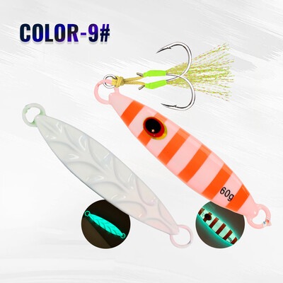 TOLU Naujas metalinis lėtas masalas, švytėjimas