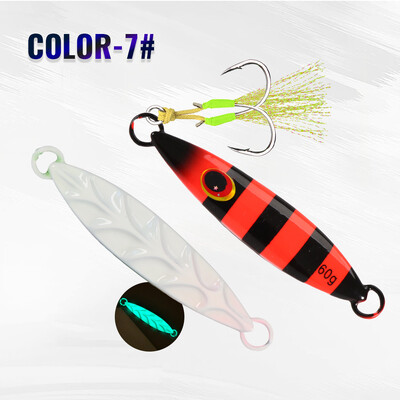 TOLU Naujas metalinis lėtas masalas, švytėjimas