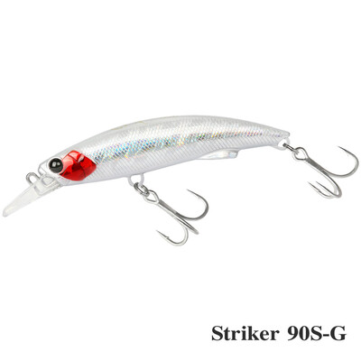 TSURINOYA Nalucă de pescuit cu scufundare de pescuit grea 90S 90mm 37g STRIKER Long Casting Momeală dură de înaltă rezistență Pescuit de mare Ton Model
