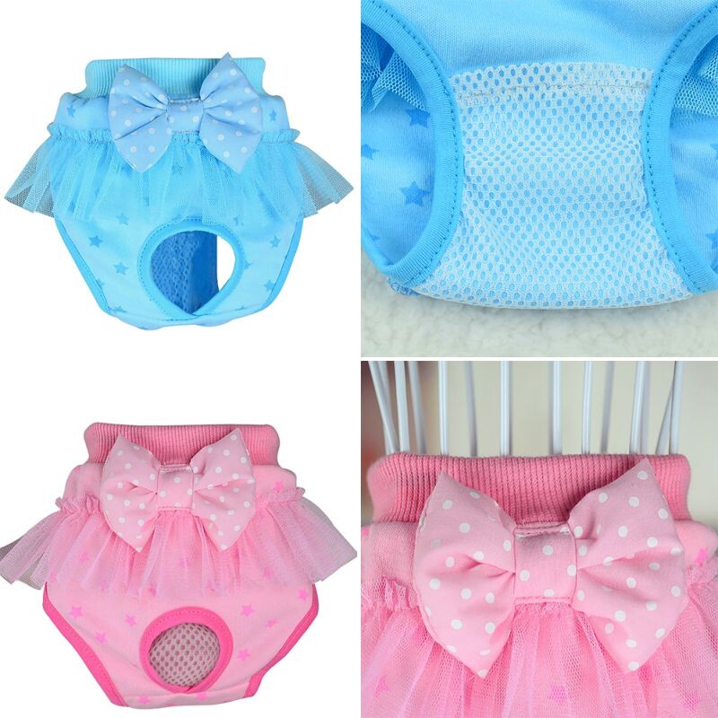 2024 Új kutya macska bugyi pamut bugyi kisállat fiziológiai nadrág kutya pelenka ruhák hercegnő kisállat bugyi kisállat ruházat