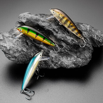 JOHNCOO Sinking Minnow Fishing Lure 7cm 7,5g Artificial Trout Lure Stream Lake Jerkbait Rockfishing Hard Baits