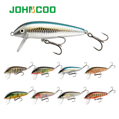 JOHNCOO Skęstantis Minnow žvejybos masalas 7 cm 7,5 g dirbtinis upėtakių masalas Stream Jerkbait Rockfishing kietas masalas