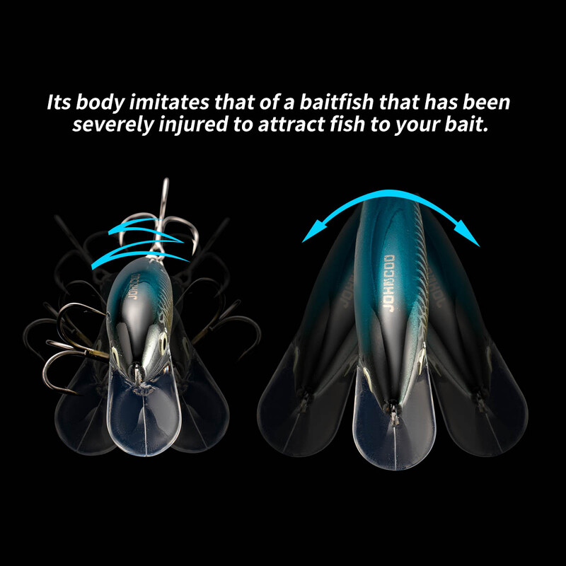 JOHNCOO Nalucă de pescuit cu mâncăruri 7 cm 7,5 g Nalucă artificială pentru păstrăv Stream Lake Jerkbait Momeli dure pentru pescuit