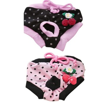 Pet Dog Girl Papers Physiological Pantie Многократна употреба Pet Dogs Puppy Cat Clothes Кучешки бикини Dog Short Pant Бельо със сладък модел