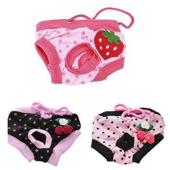 Pet Dog Girl Papers Physiological Pantie Многократна употреба Pet Dogs Puppy Cat Clothes Кучешки бикини Dog Short Pant Бельо със сладък модел