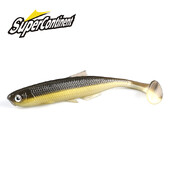 Superkontinenta liesums ShadTeez T-aste 5cm/7.5cm/12cm līdaka Zander Predator Fishing 3d eyes Mīksts māneklis Makšķerēšanas mānekļi
