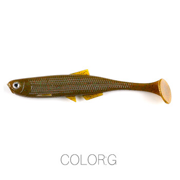 Αδύνατη υπερηπειρωτική ShadTeez T-tail 5cm/7,5cm/12cm Pike Zander Predator Fishing 3d eyes Μαλακό δέλεαρ Θέλγητρα ψαρέματος