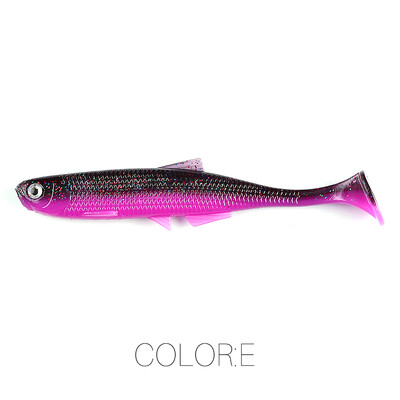 Superkontinenta liesums ShadTeez T-aste 5cm/7.5cm/12cm līdaka Zander Predator Fishing 3d eyes Mīksts māneklis Makšķerēšanas mānekļi