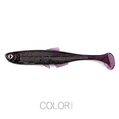 Superkontinenta liesums ShadTeez T-aste 5cm/7.5cm/12cm līdaka Zander Predator Fishing 3d eyes Mīksts māneklis Makšķerēšanas mānekļi
