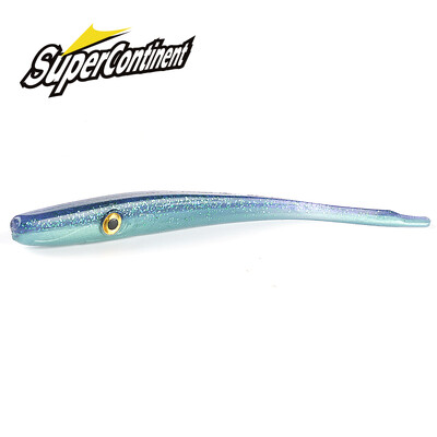 Supercontinent Crazy Slug 185mm/3gb 125mm/6gb mīksts zvejas māneklis Seabass mākslīgā ēsma silikona tārpu zutis adatas