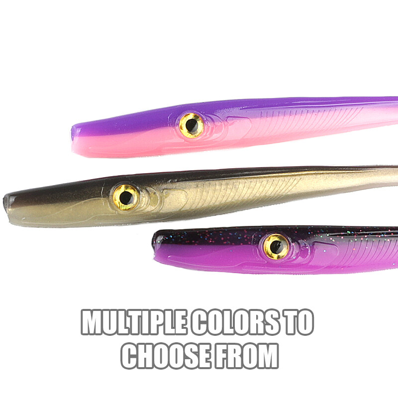 Supercontinent Crazy Slug 185 mm/3 ks 125 mm/6 ks Mäkká rybárska návnada, morský vlk, umelá návnada, silikónový červ, úhor, ihličie