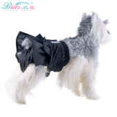 BIAI 1db fekete újrafelhasználható női kutyapelenka mosható szövetpelenka tépőzárral vízálló puha poliészter szövet kutyanadrág