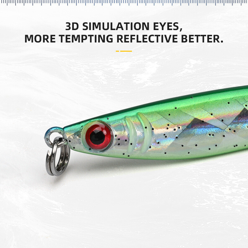 BLUX Mini SAURY 5g 10g Metāla džiga mikrosvina ēsma Sālsūdens zvejas māneklis Mākslīgie piederumi Makreles bass