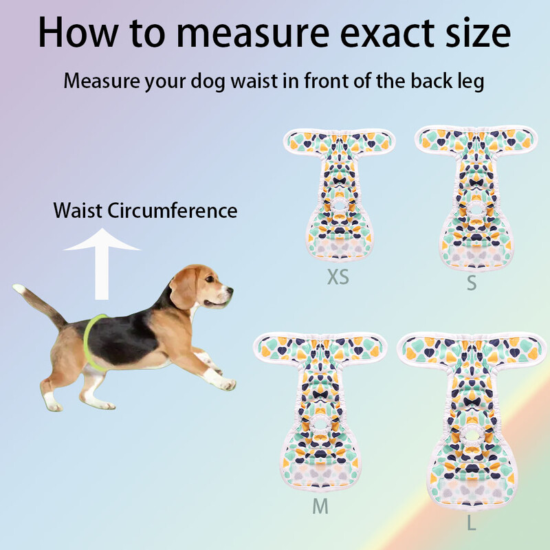 BIAI 1 tk taaskasutatav emane koera mähe pestav lemmiklooma füsioloogilised püksid veekindel pehme jää siidist riidest mähe