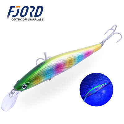 FJORD 52g Pescuit de mare Minnow 130mm Naluca de scufundare Momeli dure false Troll Momeală de înot cu apă sărată Jerkbait Articole de pescuit cu momeală artificială