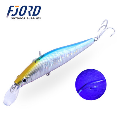 FJORD 52g Pescuit de mare Minnow 130mm Naluca de scufundare Momeli dure false Troll Momeală de înot cu apă sărată Jerkbait Articole de pescuit cu momeală artificială
