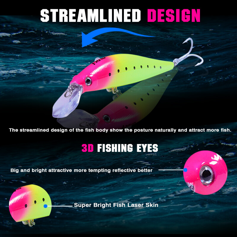 FJORD 52g Pescuit de mare Minnow 130mm Naluca de scufundare Momeli dure false Troll Momeală de înot cu apă sărată Jerkbait Articole de pescuit cu momeală artificială