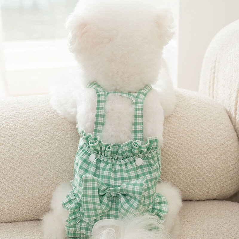 Kutsika vibu ruudulised füsioloogilised püksid emased koerad häirivad ohutuspüksid Four Seasons universaalsed lemmiklooma mähe