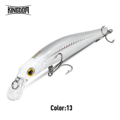 Kingdom KINGART žvejybos masalai Dirbtiniai kietieji masalai Vobleriai Crankbait 60mm 80mm 105mm Skęstantis Minnow Seabass Žvejybos reikmenims
