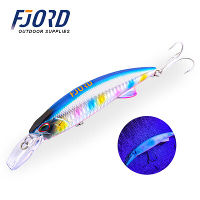 FJORD Glow UV 110mm 64g Skęstantis kietas masalas Žvejybos masalas Long Casting Jūros gylis Sūrio vandens velkamieji masalai Swimbaits Žvejybos prekės