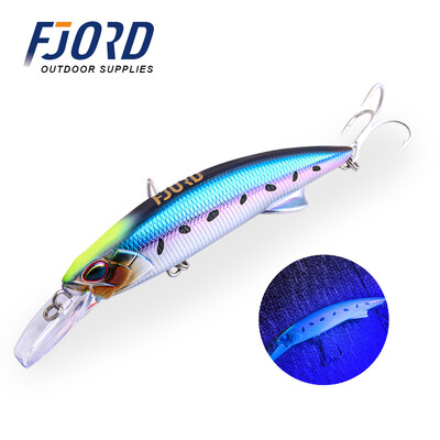 FJORD Glow UV 110mm 64g Skęstantis kietas masalas Žvejybos masalas Long Casting Jūros gylis Sūrio vandens velkamieji masalai Swimbaits Žvejybos prekės
