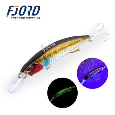 FJORD Glow UV 110mm 64g Skęstantis kietas masalas Žvejybos masalas Long Casting Jūros gylis Sūrio vandens velkamieji masalai Swimbaits Žvejybos prekės