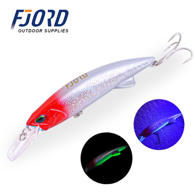 FJORD Glow UV 110mm 64g Skęstantis kietas masalas Žvejybos masalas Long Casting Jūros gylis Sūrio vandens velkamieji masalai Swimbaits Žvejybos prekės