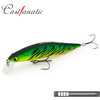 Castfanatic Brand Assassin105 AR-C Minnow Lure Wobbler 14g Jerkbait, бавно потъваща изкуствена стръв за риболовна примамка за лаврак, щука