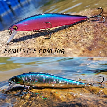 Castfanatic Brand Assassin105 AR-C Minnow Lure Wobbler 14g Jerkbait, бавно потъваща изкуствена стръв за риболовна примамка за лаврак, щука