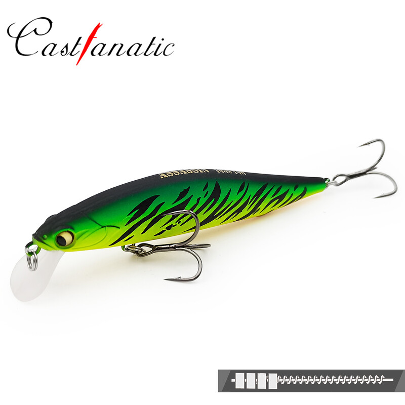 Castfanatic Brand Assassin105 AR-C Minnow vobleris 14g Jerkbait lėtai skęstantis dirbtinis masalas jūrų ešerių lydekų žvejybos masalas