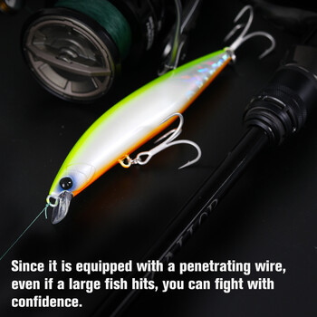 TSURINOYA Strong STINGER 125F Ultra Long Casting Floating Minnow 125mm 25g Високоякостни изкуствени твърди примамки за соленоводен лаврак