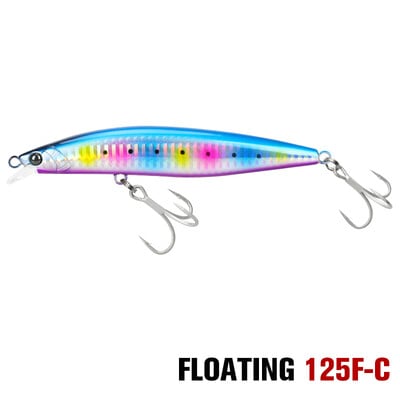 TSURINOYA Strong STINGER 125F Itin ilgas liejimas plūduriuojantis Minnow 125mm 25g Didelio stiprumo sūraus vandens ešerių dirbtiniai kieti masalai