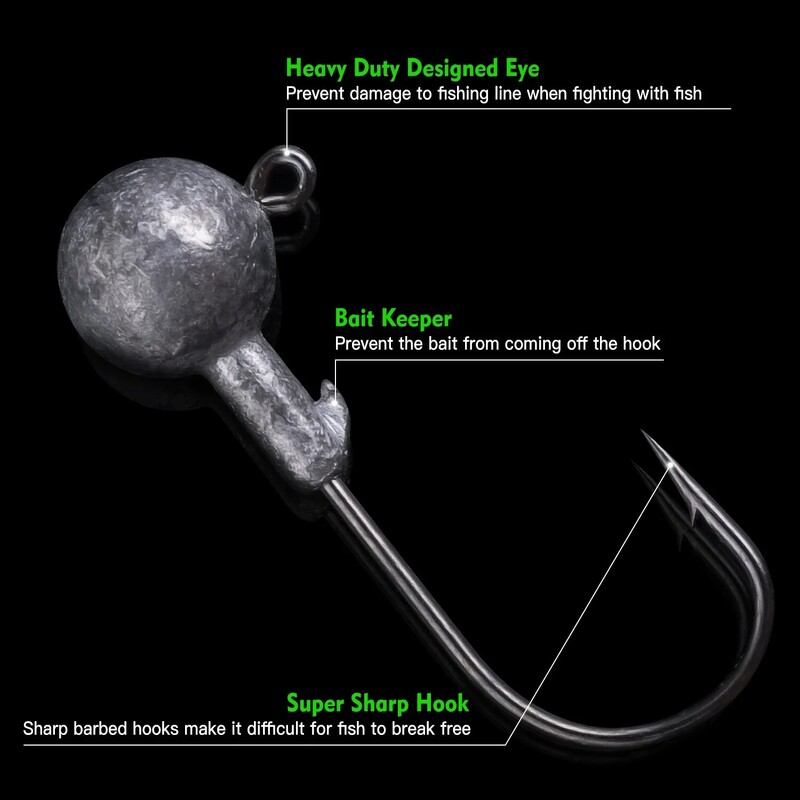 40gab/partija Mīksto mānekļu komplekts Mīkstais makšķerēšanas māneklis 5cm 3,5g Jig Head Āķis ar makšķerēšanas piederumu kastīti Pesca