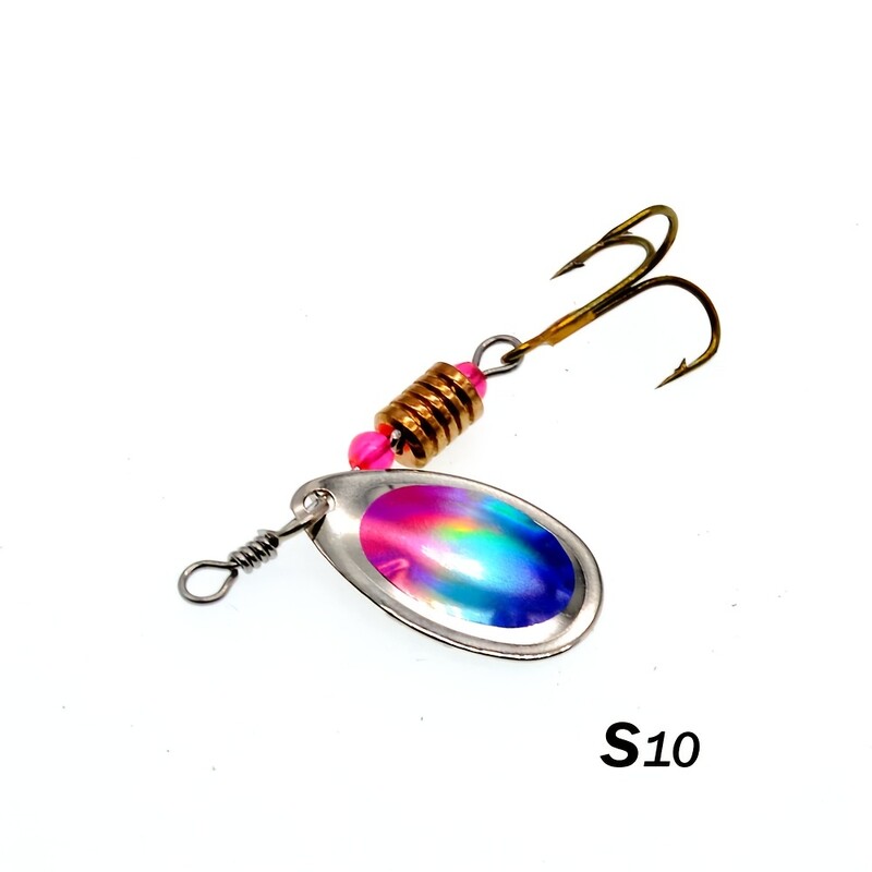 10gab./komplektā Waterdrop Metāla karote Spinner makšķerēšanas māneklis ar āķi mākslīgās ēsmas komplekts saldūdenim un sālsūdenim