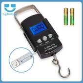 Nešiojamos skaitmeninės svarstyklės, LCD ekranas, kelioninis rankinis svėrimas, pakabinamos svarstyklės žvejybos reikmenims Elektroninis svarstyklės