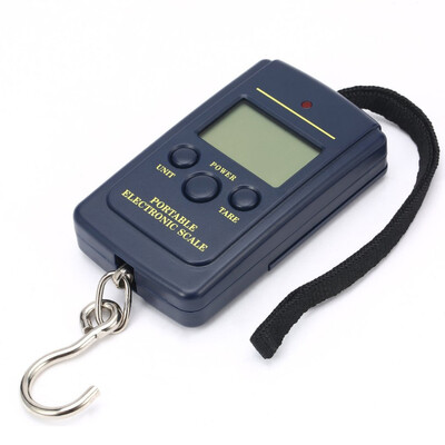 40 kg X 10 g mini skaitmeninės svarstyklės, skirtos žvejybos bagažui Kelionėms svėrimo plieno gamyklos nešiojamos elektroninės pakabinamos svarstyklės rankinės svarstyklės