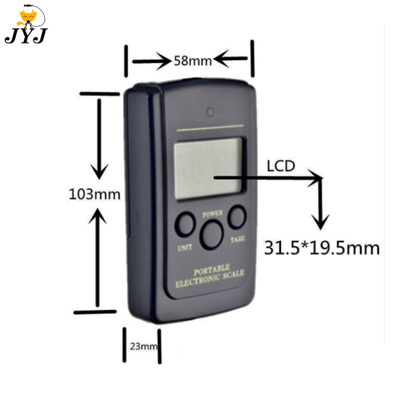 40 kg X 10 g mini skaitmeninės svarstyklės, skirtos žvejybos bagažui Kelionėms svėrimo plieno gamyklos nešiojamos elektroninės pakabinamos svarstyklės rankinės svarstyklės