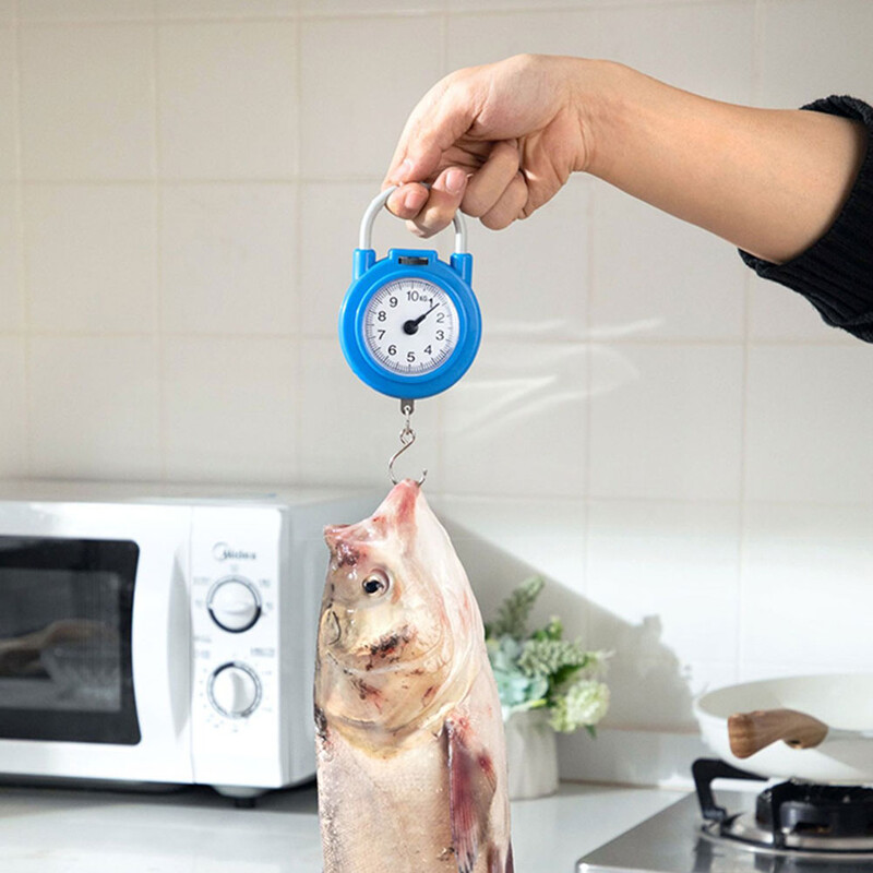 10KG skaitmeninės elektroninės pakabinamos kabliuko svarstyklės 0,1KG žvejybos svarstyklės, mini kišeninių svarstyklių rankena su kabliuku lauko žvejybos įrankiais