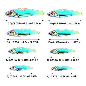 5 бр. VIB риболовна примамка 7-25 г острие, метална потъваща блесна, вибрационна стръв Swimbait Pesca за бас щука, Pesca Crankbait Tackle