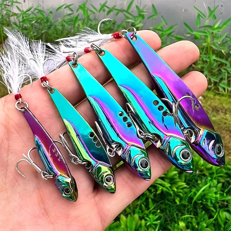 5Gb VIB makšķerēšanas māneklis 7-25g asmens, metāla grimstošs vērpējs, vibrācijas ēsma Swimbait Pesca for Bass zandarta Pesca Crankbait Tackle