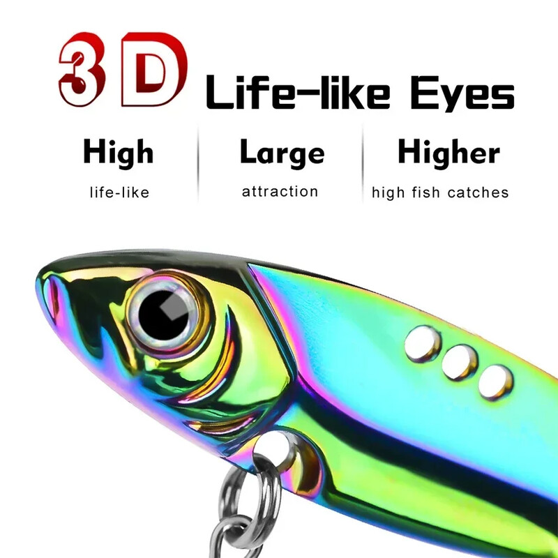 5Gb VIB makšķerēšanas māneklis 7-25g asmens, metāla grimstošs vērpējs, vibrācijas ēsma Swimbait Pesca for Bass zandarta Pesca Crankbait Tackle