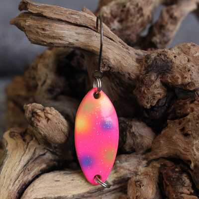 Új UV Glow dupla festett kanalas horgászcsalik pisztrángcsali sügér csali mesterséges csali