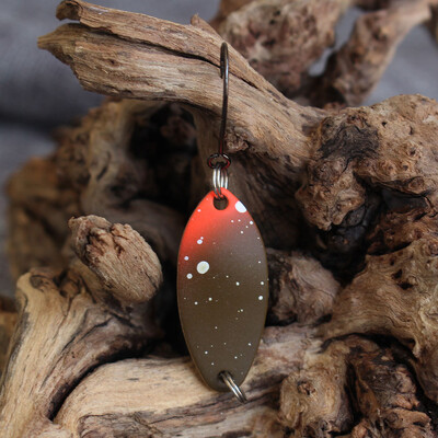 Új UV Glow dupla festett kanalas horgászcsalik pisztrángcsali sügér csali mesterséges csali